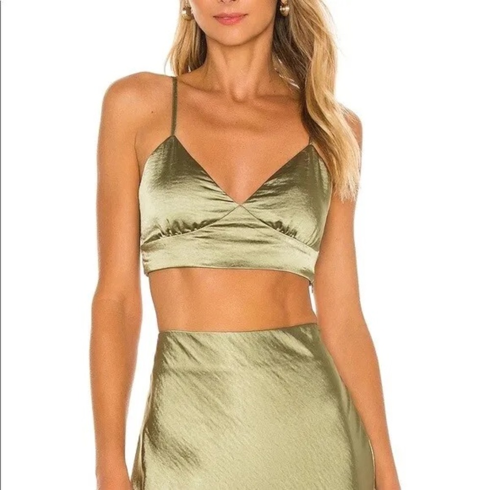 Camila Coelho Michelle crop bra top